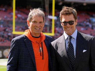 Tom Brady takes awkward first steps in his transition from the football field to the TV booth