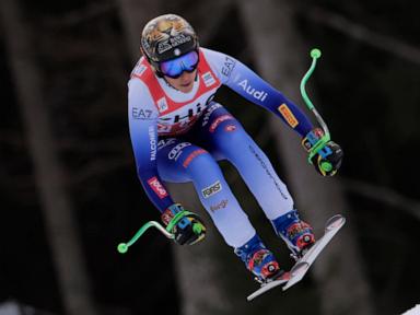 Brignone beats Goggia for Italian 1-2 in World Cup downhill. Vonn misses gate and does not finish