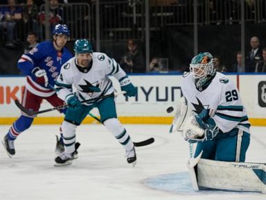 Zibanejad, Vesey and Trocheck score in 2nd period as Rangers beat Sharks 3-2