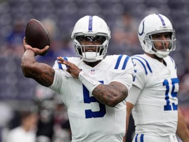 Colts benching Anthony Richardson to start Joe Flacco at quarterback vs. Vikings, AP sources say