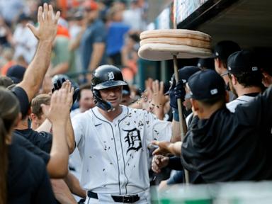 Kerry Carpenter's 4 hits lead surging Tigers past Rockies, 7-4