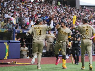 Padres rally past Diamondbacks 6-4 in Mexico City as Miller sets club record for scoreless streak