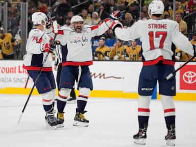 Ovechkin's hat trick and Thompson's 40 saves lead Capitals to 5-2 win over Golden Knights