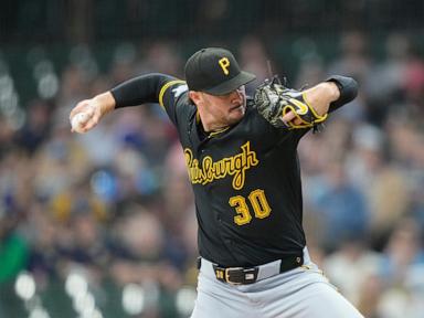 Skenes perfect into 7th, Griffin hits first 1st career homer in Pirates' 6-0 win over Brewers