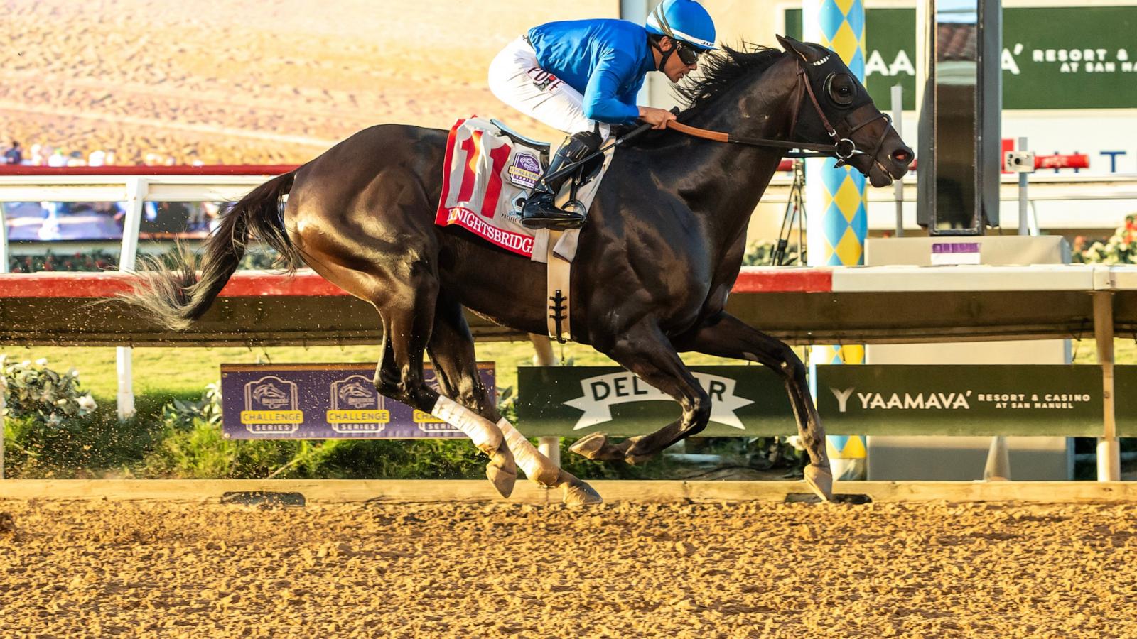 Knightsbridge pulls away to win the $1M Pacific Classic by 6 1/4 lengths
