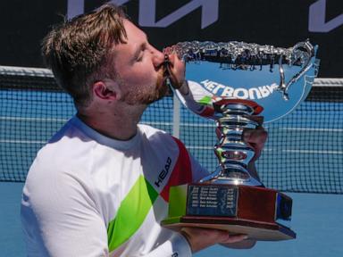 Dutch player Sam Schroder wins 4th straight Australian Open quad wheelchair title