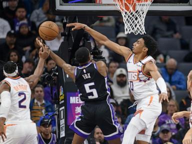 Fox, Kings beat short-handed Suns for 2nd time in 4 days, 127-101