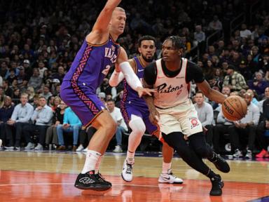 Cunningham has 28 points, 13 assists to lead the Pistons past the Suns 133-125