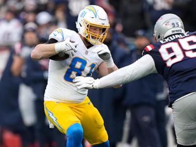 Justin Herbert tosses 3 TDs, Chargers clinch a playoff spot with a 40-7 rout of Patriots