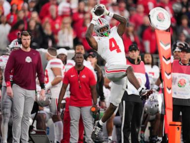 No. 6 Ohio State routs top-ranked Oregon 41-21 in the Rose Bowl, advances to CFP semifinals