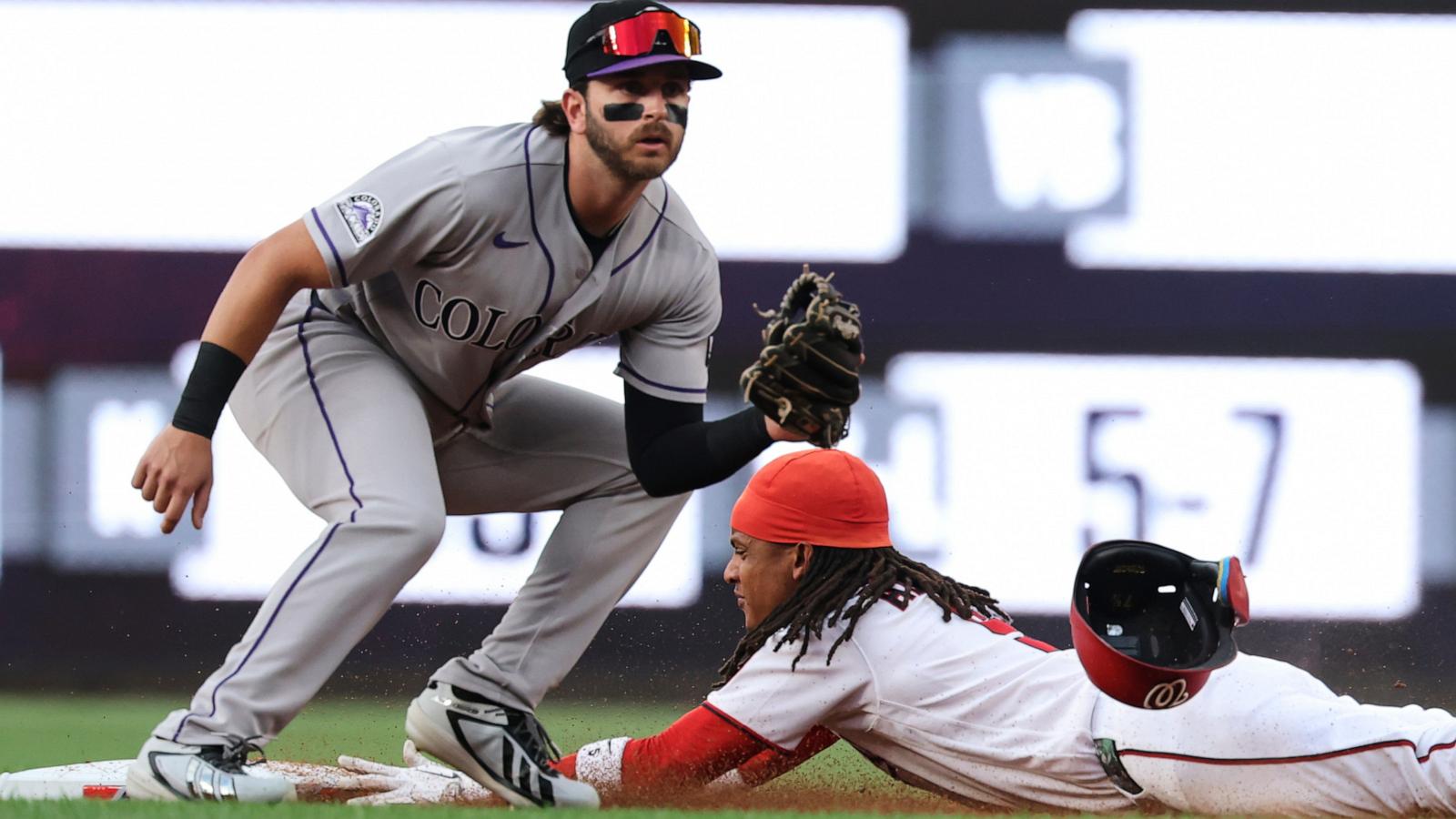 Nationals roll to 13-3 victory and extend Rockies' losing streak to season-high 7 games