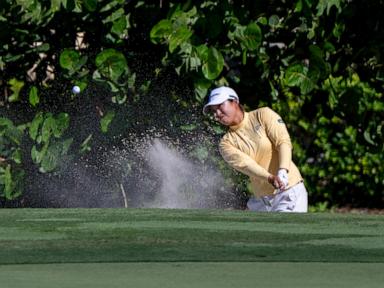 Narin An leads with a 64 in the wind as Nelly Korda struggles in LPGA finale