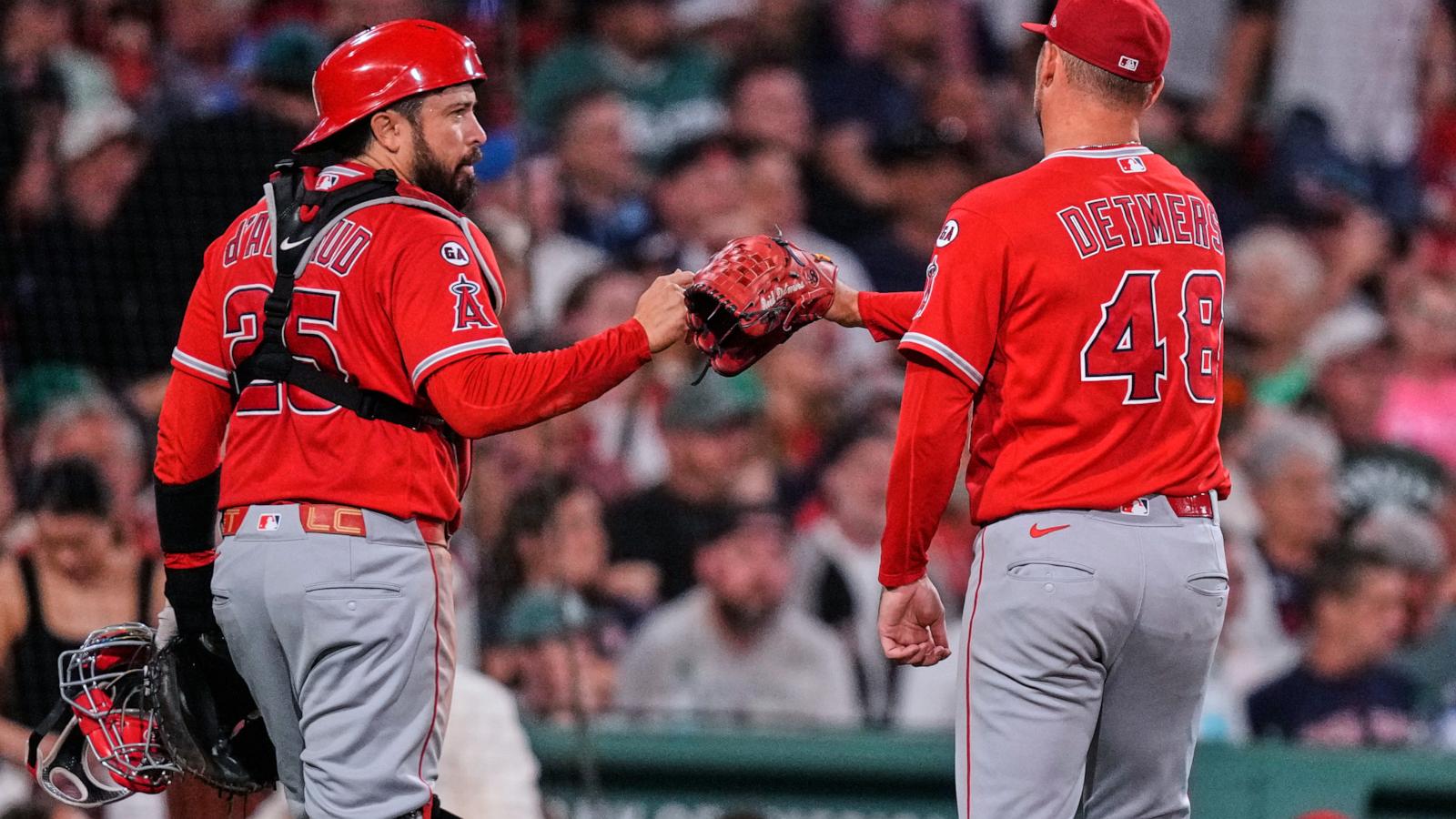 Reid Detmers strikes out 9 as Angels beat Red Sox 6-1, ending Boston’s streak