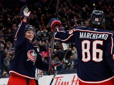 Voronkov scores 2 goals as Blue Jackets beat Blues 6-4