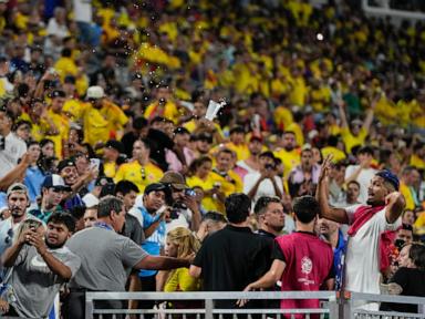 Darwin Núñez, Uruguay teammates enter stands as fans fight after Copa America loss to Colombia