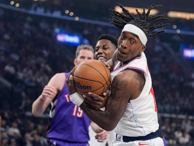 Harden, Powell score 24 points apiece as the Clippers hold off the Raptors 105-103