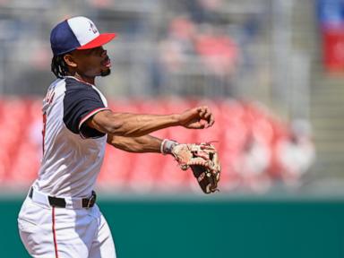 Rookie James Wood homers twice as Nationals defeat Marlins 4-3