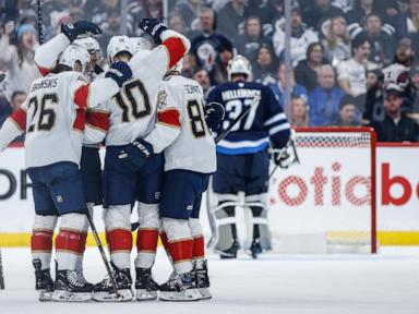 Mark Scheifele scores a hat trick and league-leading Jets beat Panthers 6-3