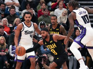 Sabonis scores 28 points as the Kings run past the punchless Jazz, 113-96