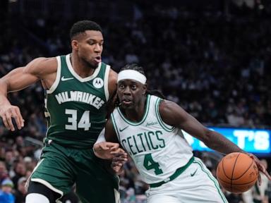 Jayson Tatum scores 23 in second half to rally Celtics to a 113-107 victory over slumping Bucks