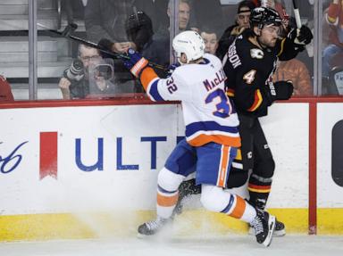 Dustin Wolf solid as Flames hang on for 2-1 shootout win over Islanders