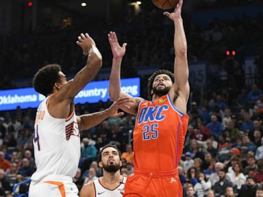 Shai Gilgeous-Alexander scores 28 points, Thunder beat Suns 99-83 in NBA Cup