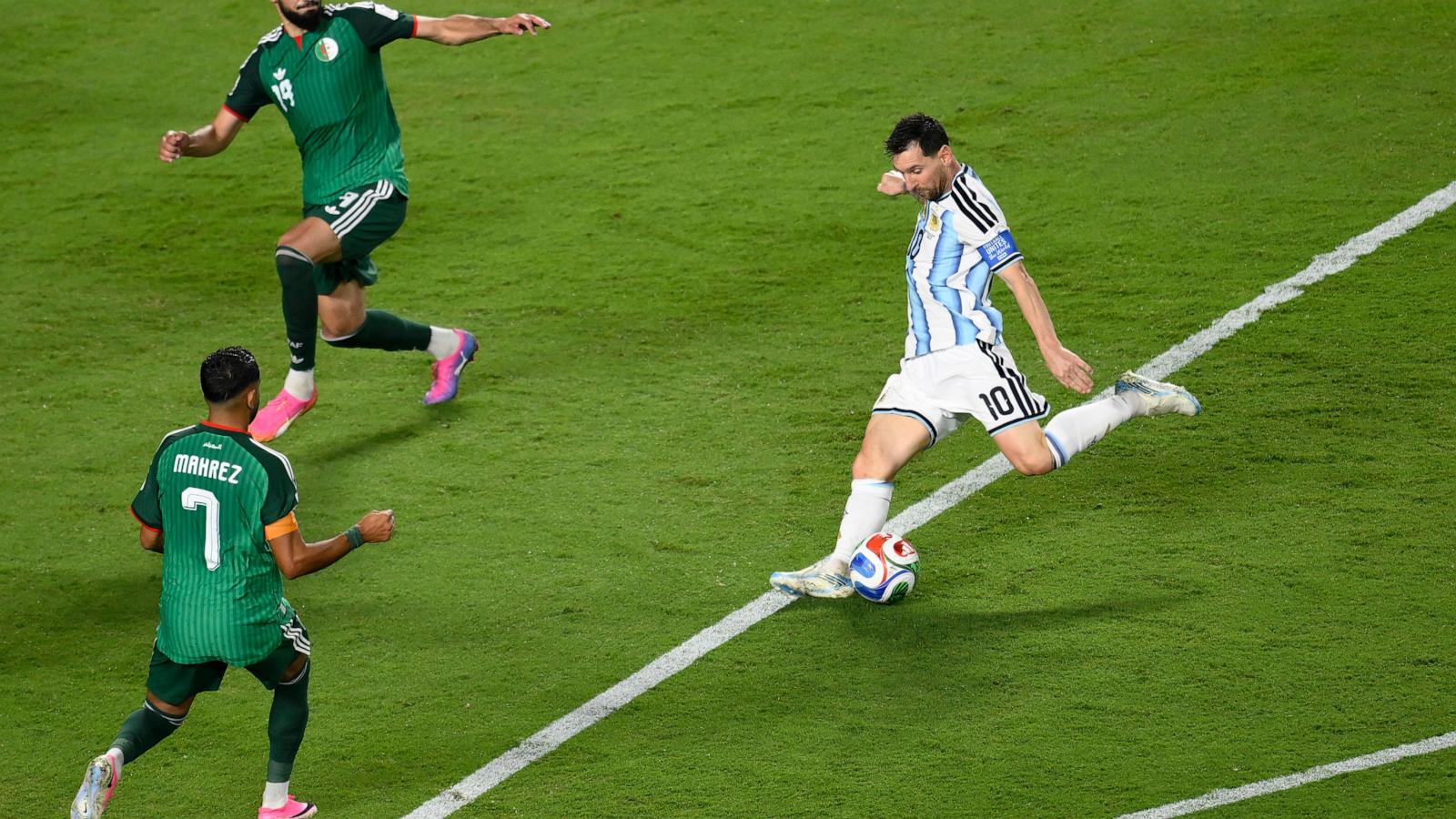Messi has his first World Cup hat trick as Argentina beats Algeria