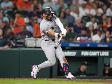 Yankees slug 4 HRs, extend winning streak to 7 games with 12-4 win over Astros