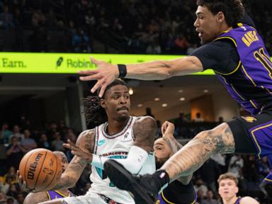 Morant, Wells, Jackson Jr. score 20 apiece as Grizzlies beat Lakers 131-114