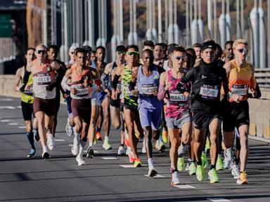 Abdi Nageeye of the Netherlands and Sheila Chepkirui of Kenya win the NYC Marathon