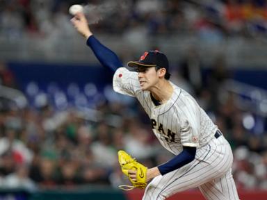 Prized Japanese pitcher Roki Sasaki says he intends to sign with Los Angeles Dodgers