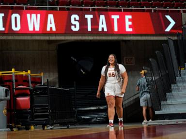 Audi Crooks' journey from small-town sensation to top center unfolds at No. 8 Iowa State