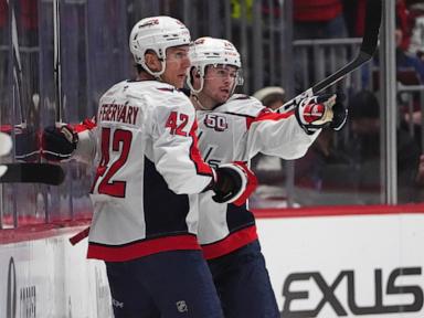 Connor McMichael scores twice in the Capitals' 5-2 victory over the Avalanche