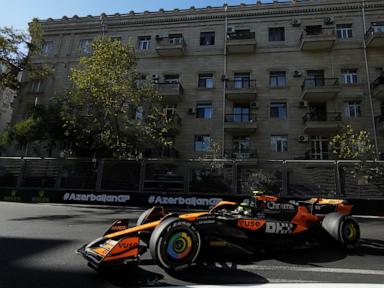 Piastri wins F1's Azerbaijan Grand Prix after late crash knocked out Perez and Sainz