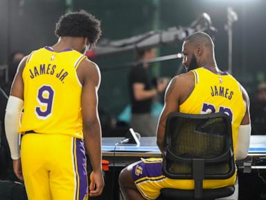 LeBron James is feeling 'pure joy' as he begins Lakers training camp alongside son Bronny