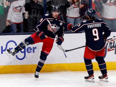 Blue Jackets extend points streak to 5 games with a chippy 5-2 win over the Flames