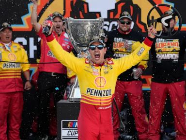 Joey Logano wins Phoenix finale for 3rd NASCAR Cup championship in 1-2 finish for Team Penske