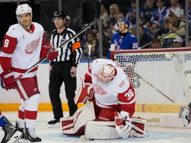 Red Wings' playoff pursuit takes a hit with a 4-1 loss to the already-eliminated Rangers
