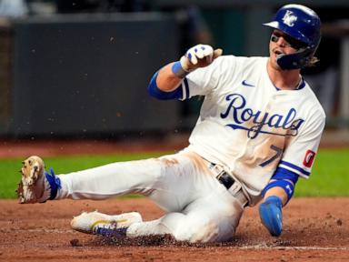 Meadows gives Detroit lead with broken-bat single in the 10th, Tigers hold on to beat Royals 3-1