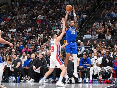 Dinwiddie and Washington lead Mavericks past Pistons 123-117, ending 4-game losing streak