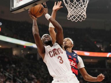 Darius Garland scores 24 points for NBA-leading Cavaliers in 115-105 victory over Wizards