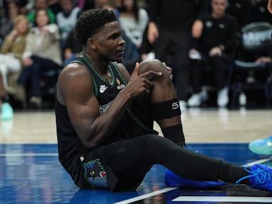 Wolves say Edwards is questionable for Game 1 despite knee injury