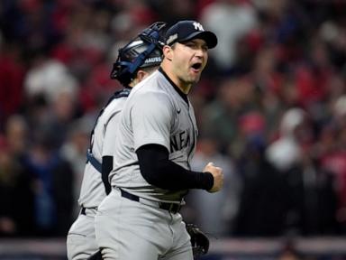 Yankees get to Guardians closer Clase again, score 2 runs in 9th to win 8-6 and take 3-1 ALCS lead