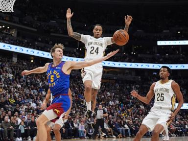 Nikola Jokic's 23rd triple-double of the season leads Nuggets over Pelicans 125-113