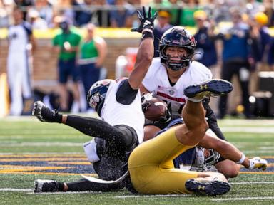 Northern Illinois stuns No. 5 Notre Dame 16-14 with field goal in final minute