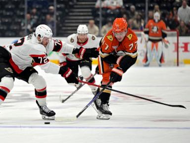 Troy Terry ties career high with 3 assists, scores in shootout as Ducks beat Senators 4-3