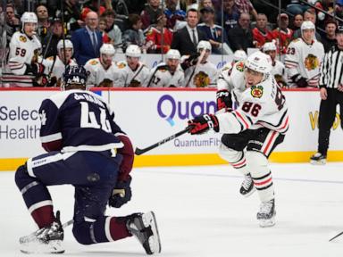 Donato scores twice as Blackhawks beat Avalanche 5-2 to snap a 4-game skid