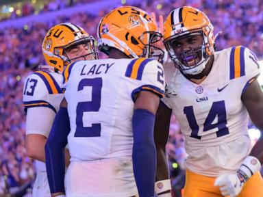 Nussmeier throws late TD passes, No. 13 LSU rallies to beat No. 9 Ole Miss 29-26 in overtime