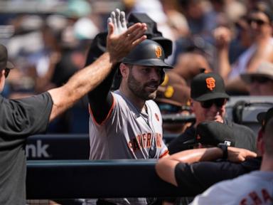 Giants hit Musgrove hard, swat 4 total homers in a 7-6 win against the Padres