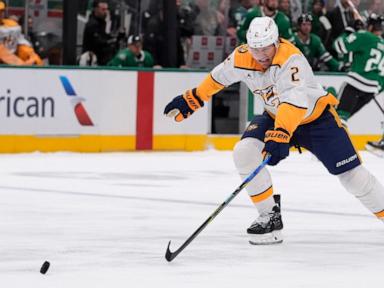 Ryan O'Reilly's 2 goals and an assist help the Predators surprise the Stars 4-1